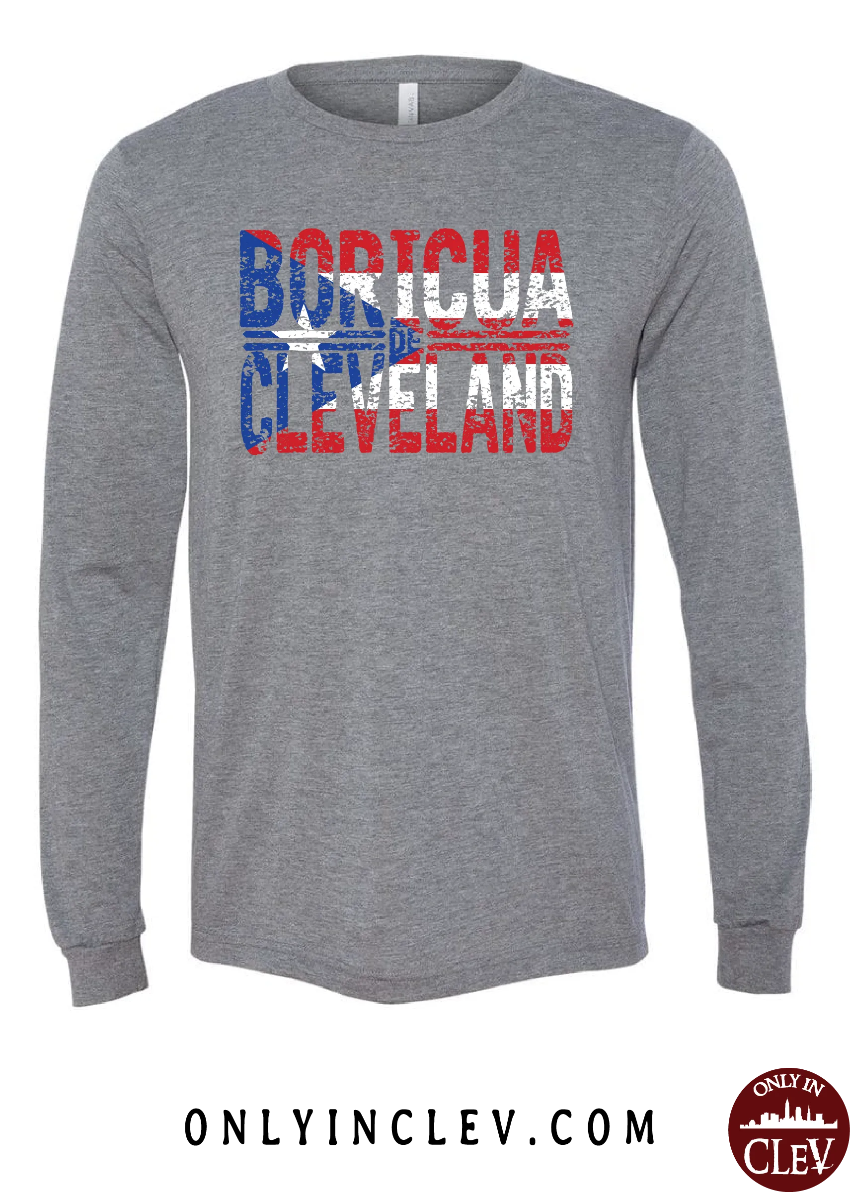 "Boricua Cleveland" Design on Gray