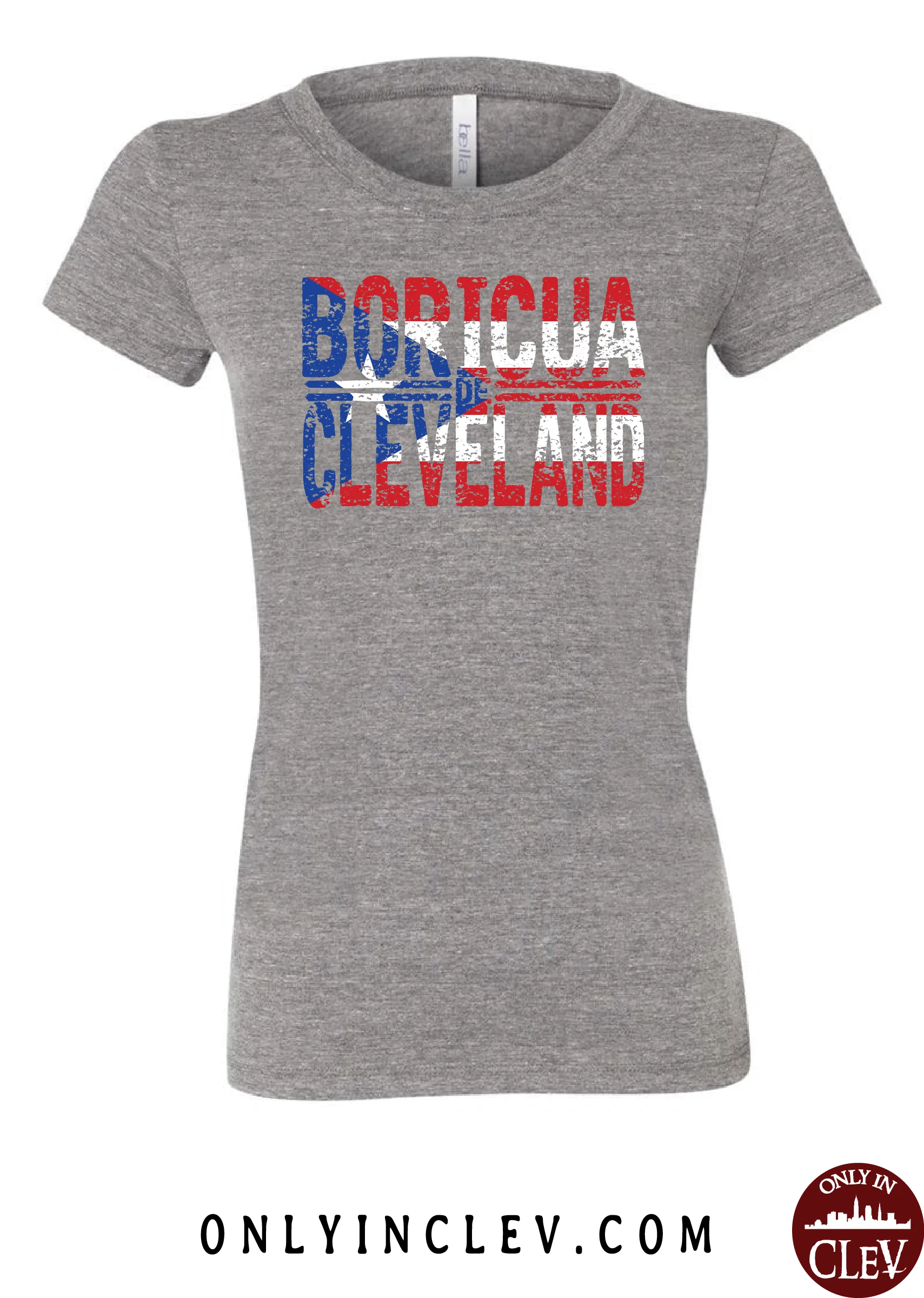 "Boricua Cleveland" Design on Gray