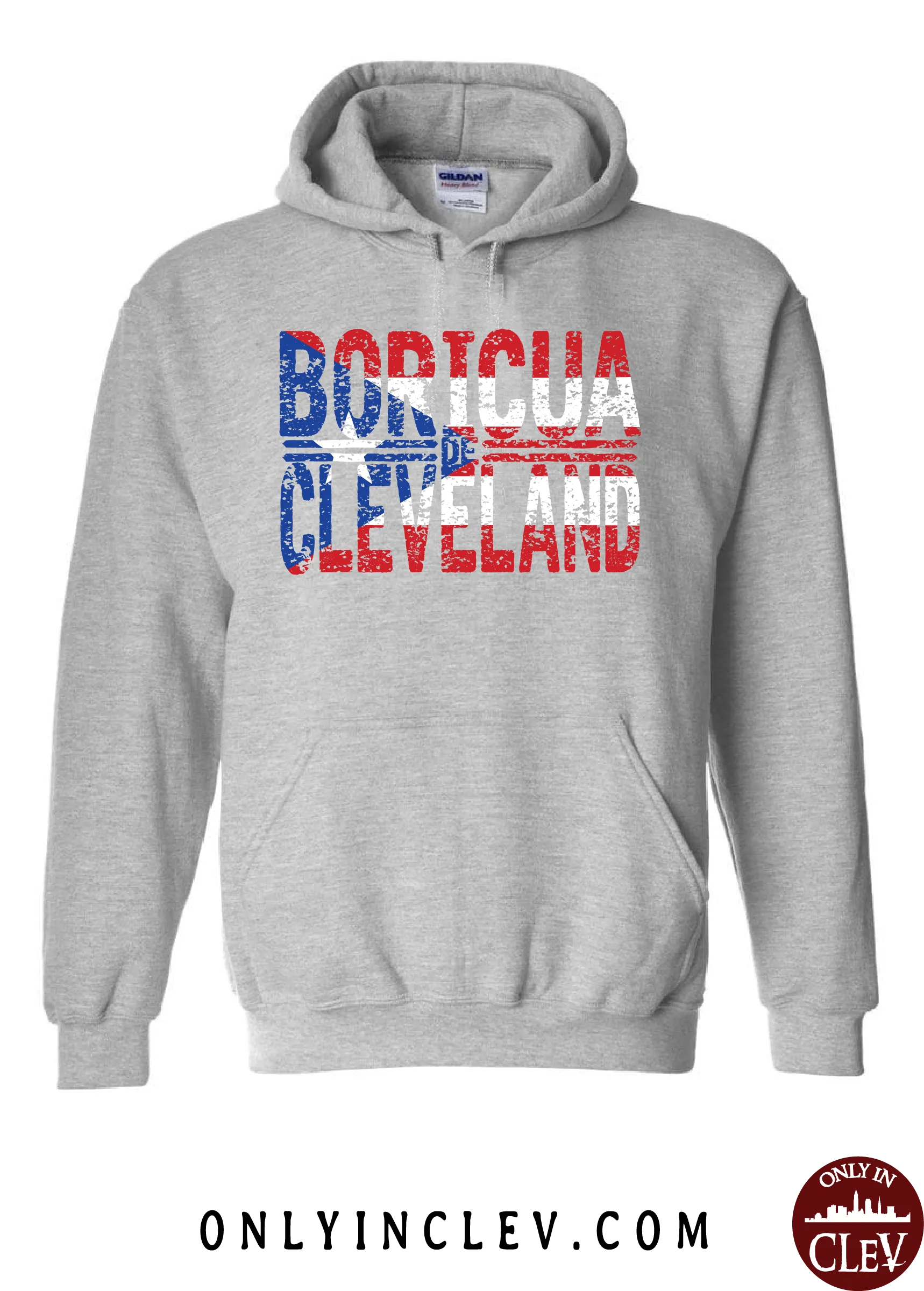 "Boricua Cleveland" Design on Gray