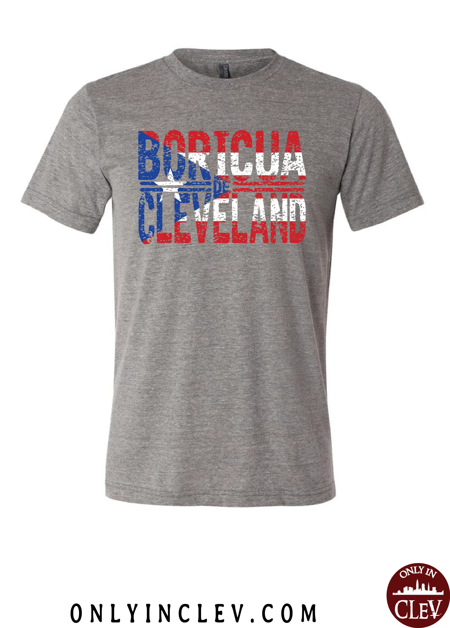 "Boricua Cleveland" Design on Gray