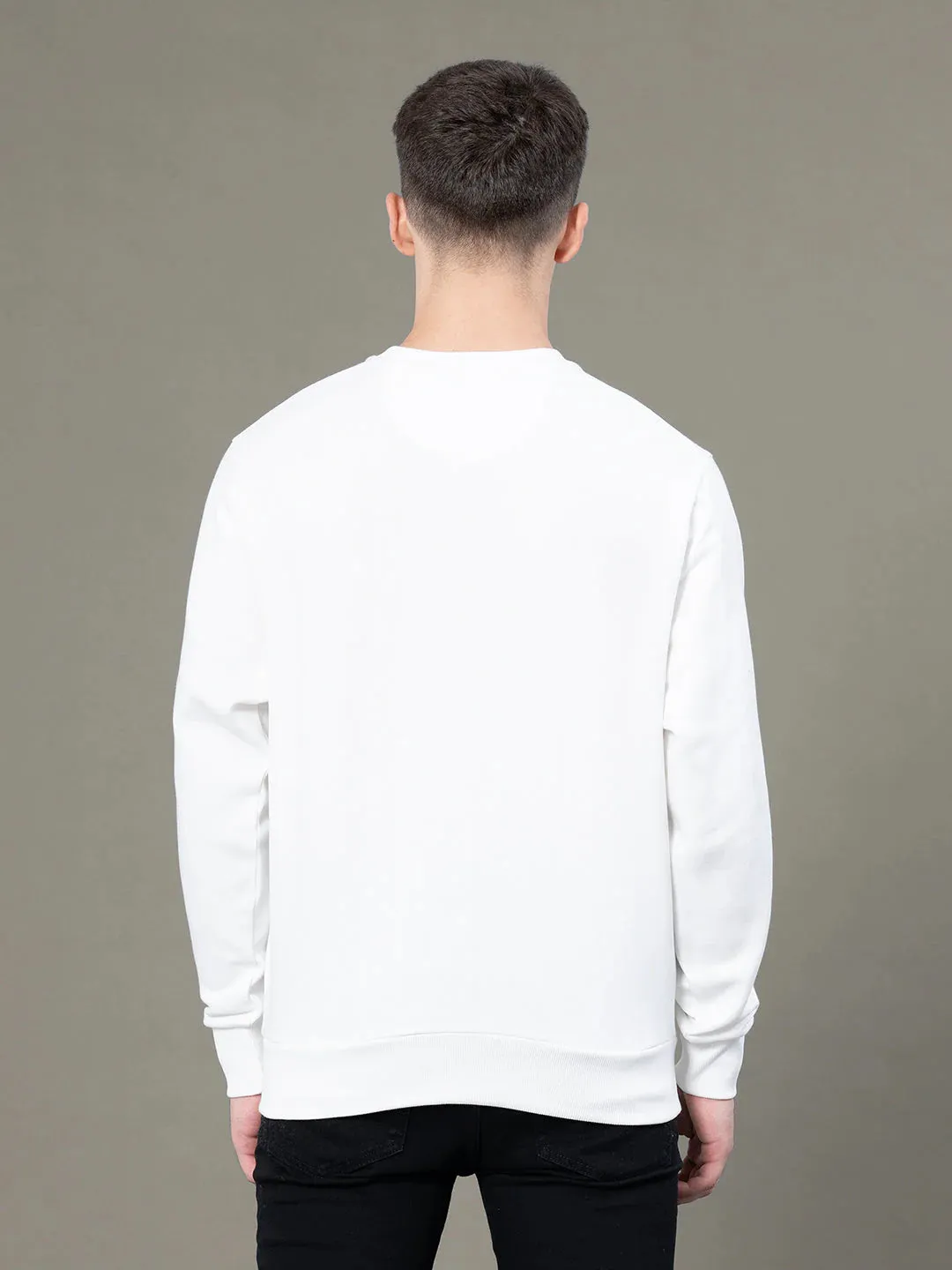 RedTape Round Neck Graphic Sweatshirt for Men | Smart Look | Everyday Comfort