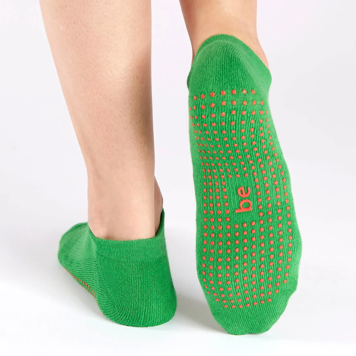 SALE Be Merry Grip Socks (Green/Red Berry)