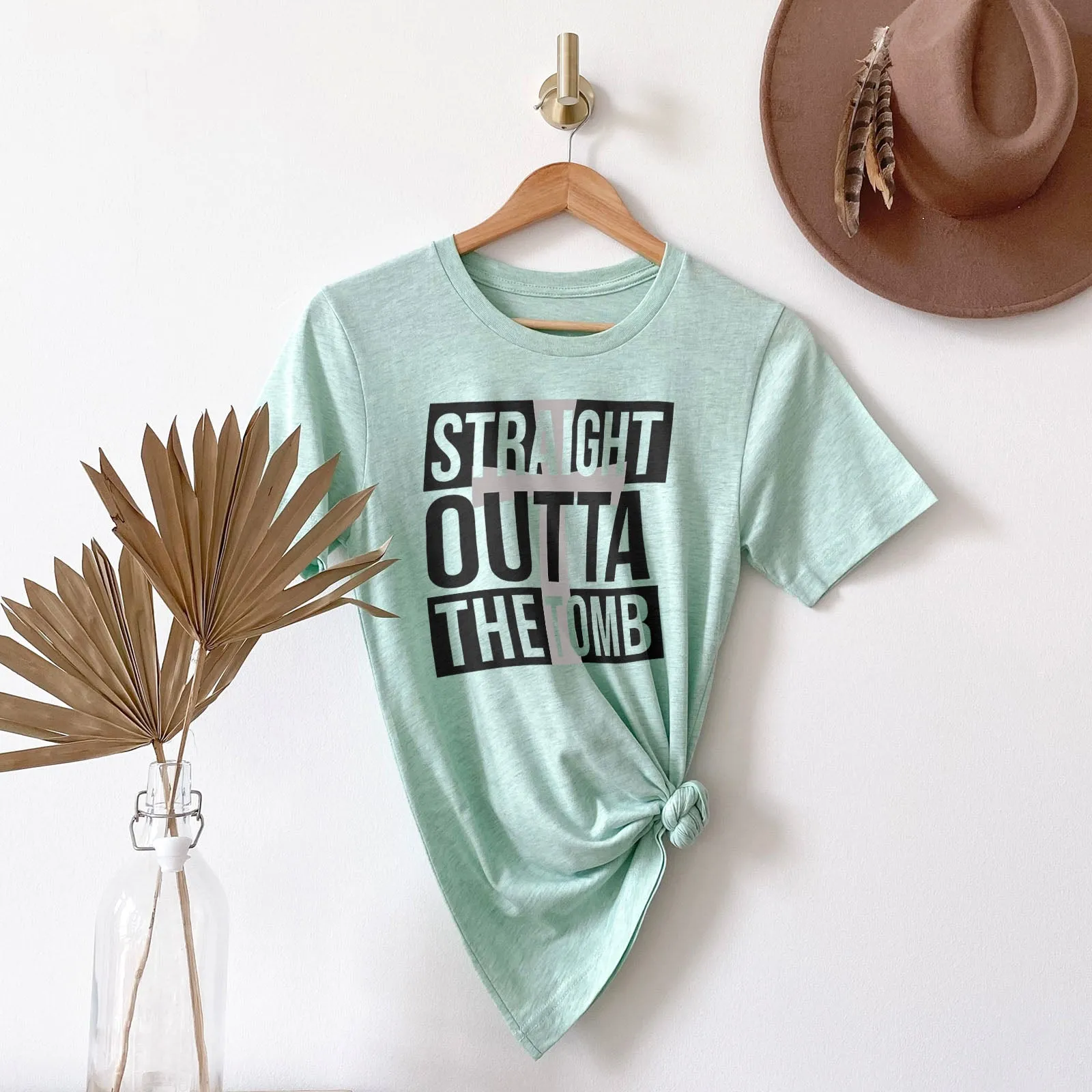 Straight Outta the Tomb Tee Shirts For Women - Christian Shirts for Women - Religious Tee Shirts