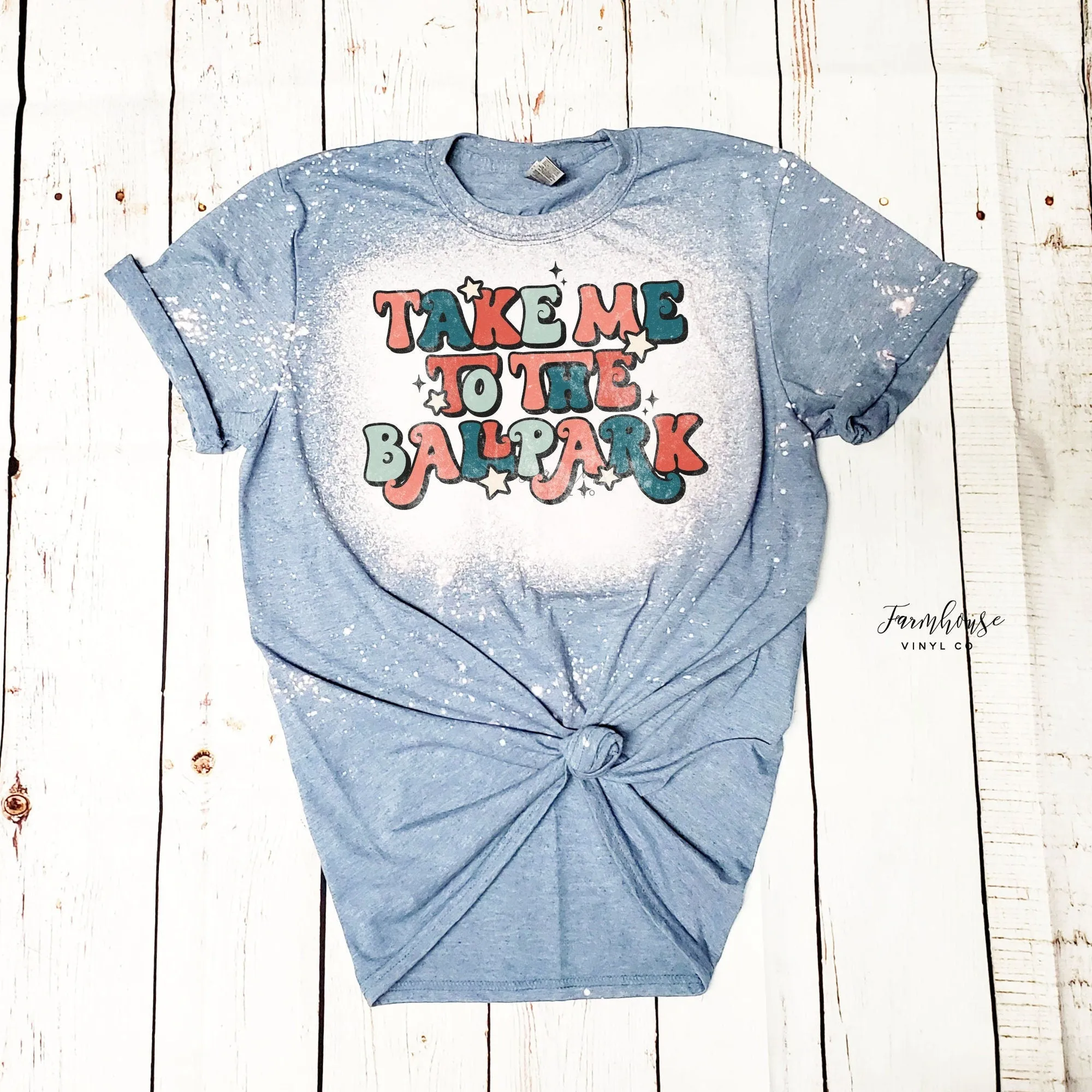 Take Me to the Ballpark Bleached Shirt