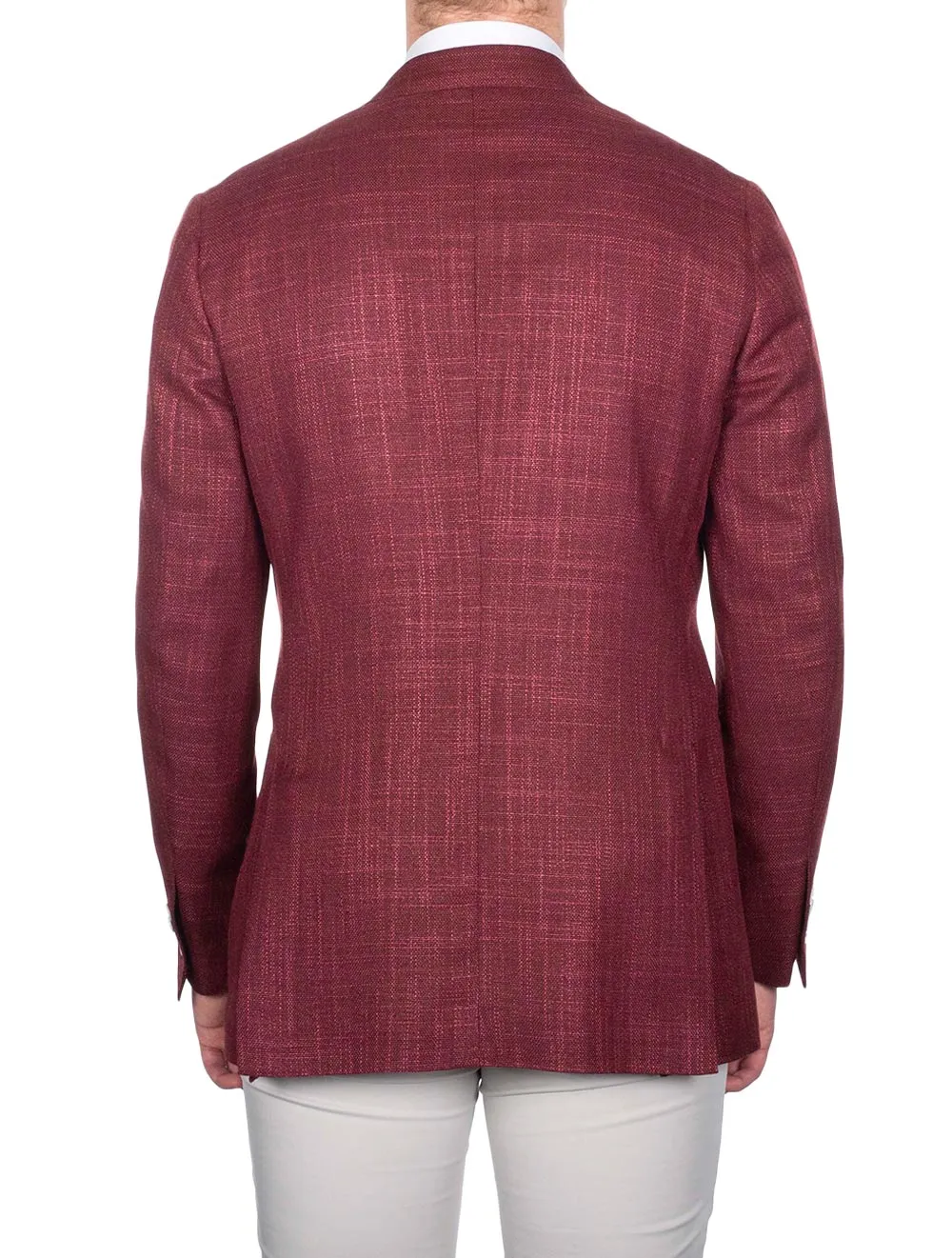 Tela Hopsack Sport Jacket Burgundy