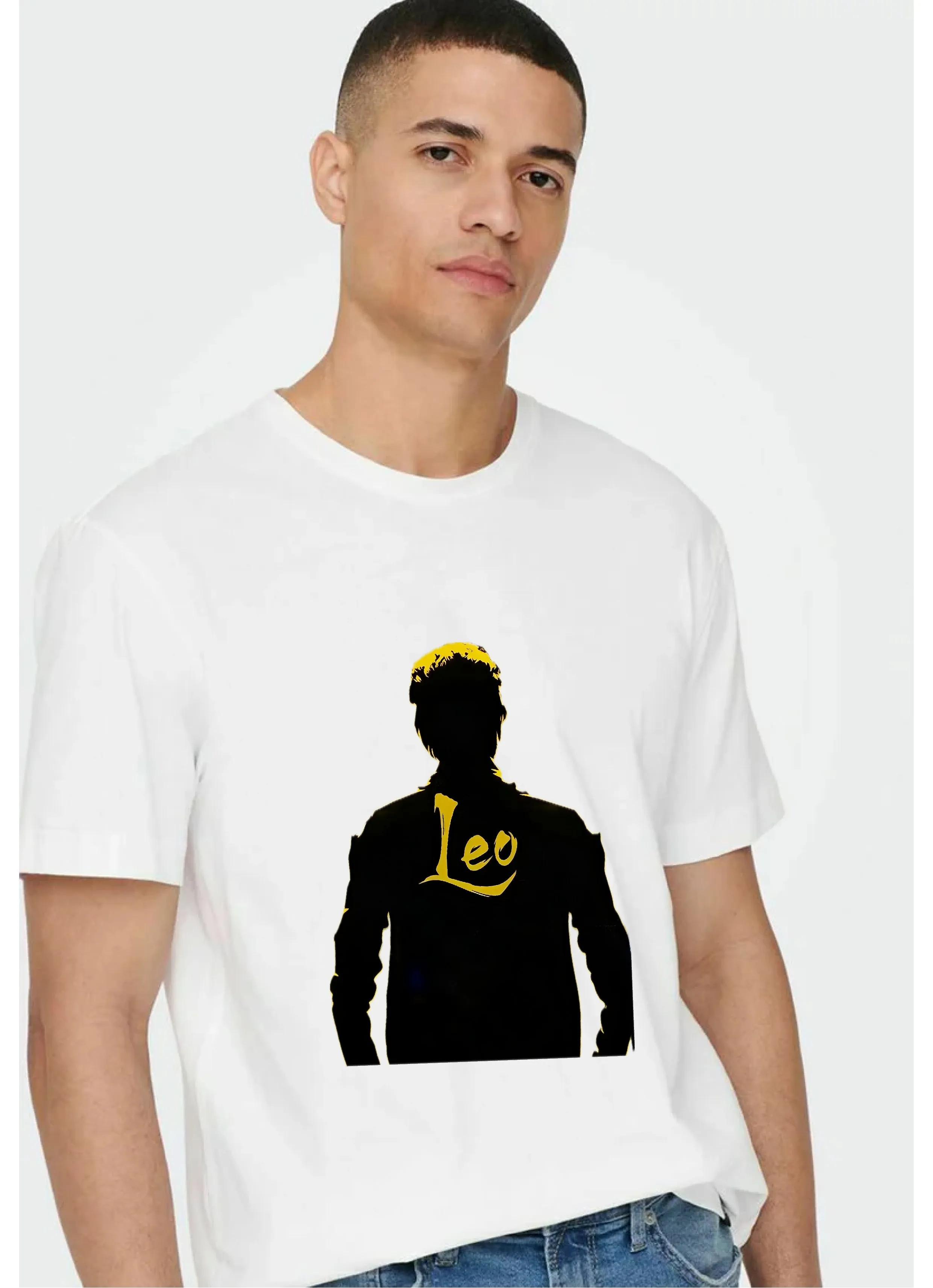 Thalapathy Vijay Leo Men's Round Neck Half Sleeve Regular Fit T Shirt