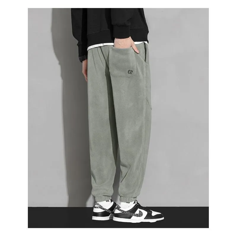 Trendy Casual Thickened Warmth Granular Fluff Loose Fit Sweatpant