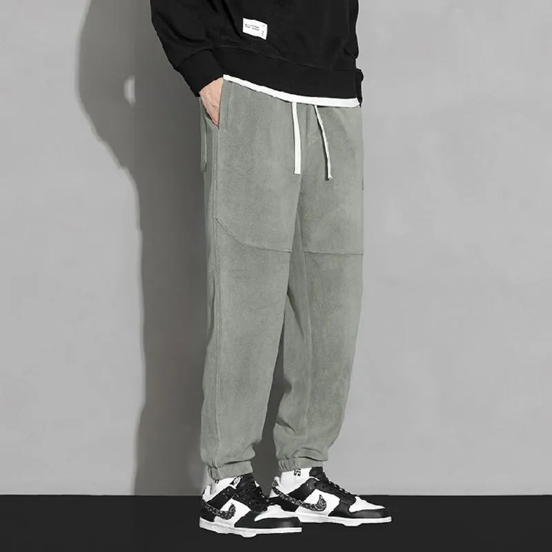 Trendy Casual Thickened Warmth Granular Fluff Loose Fit Sweatpant