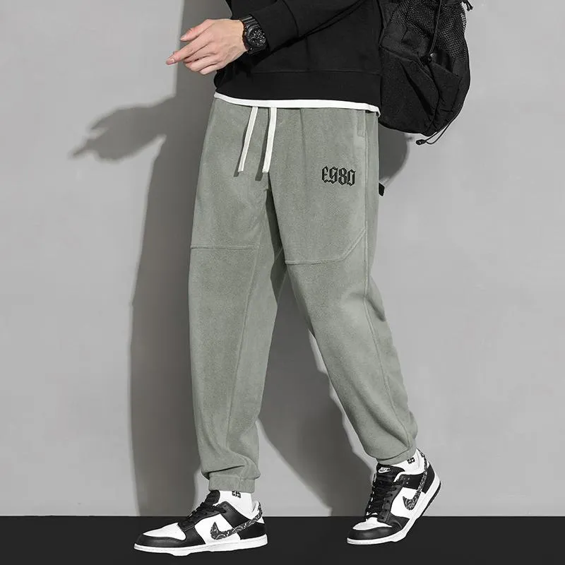 Trendy Casual Thickened Warmth Granular Fluff Loose Fit Sweatpant