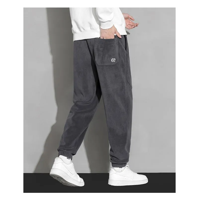 Trendy Casual Thickened Warmth Granular Fluff Loose Fit Sweatpant