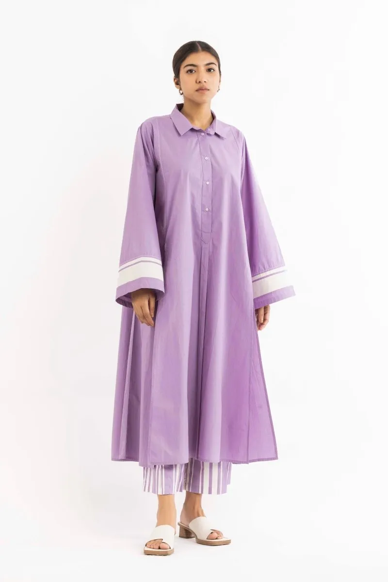 Wide Sleeve Shirt Lavender