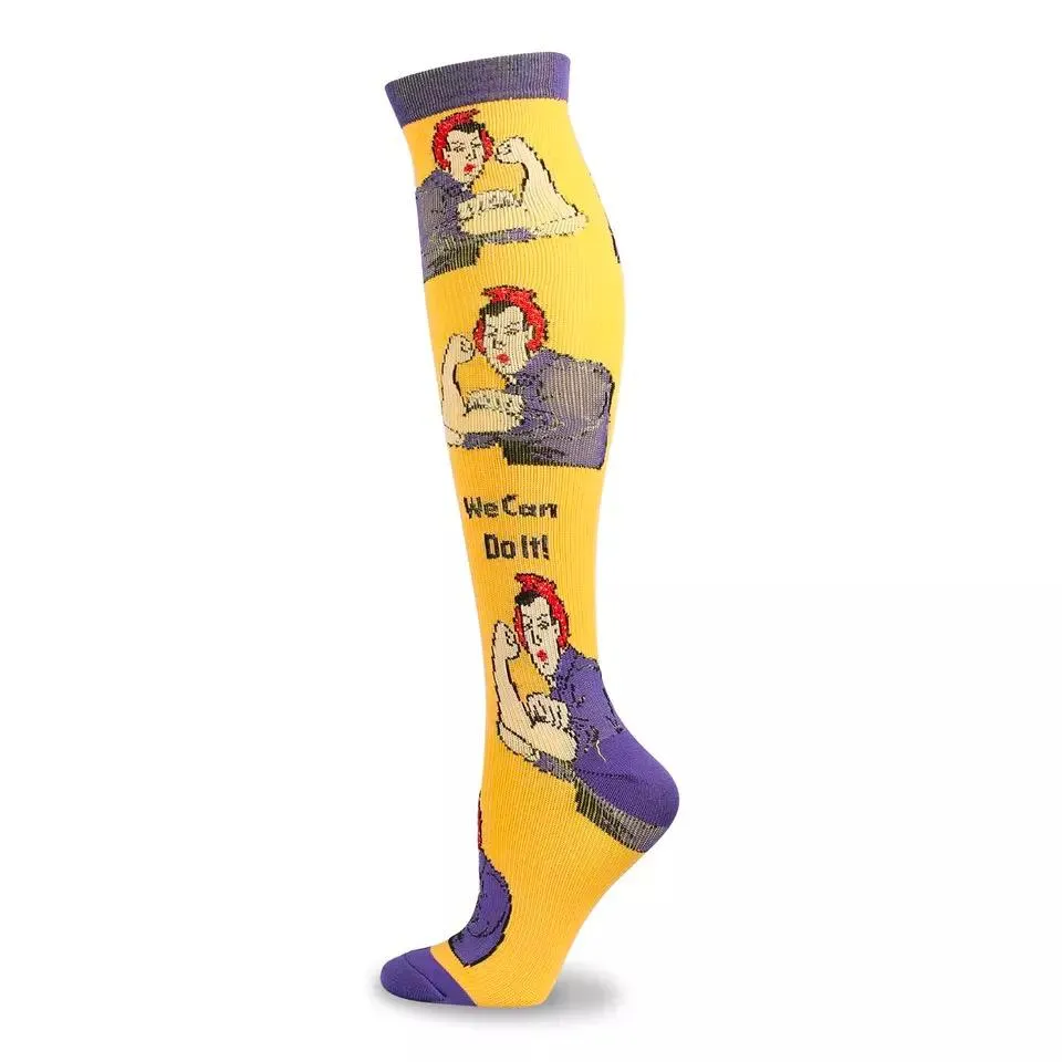 Women Power Knee High Socks