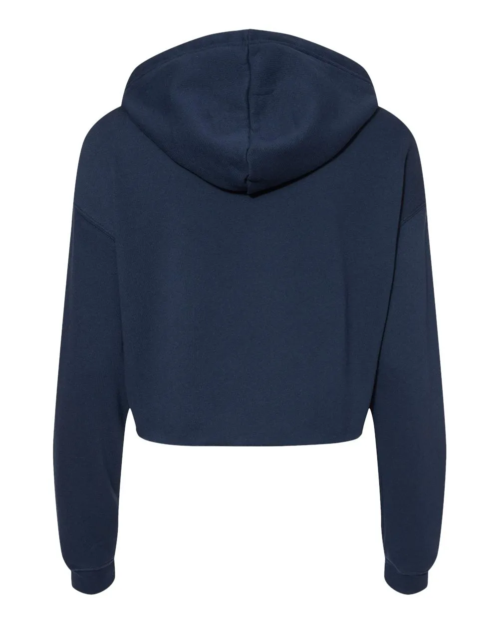 Women's Cropped Fleece Hoodie - Navy