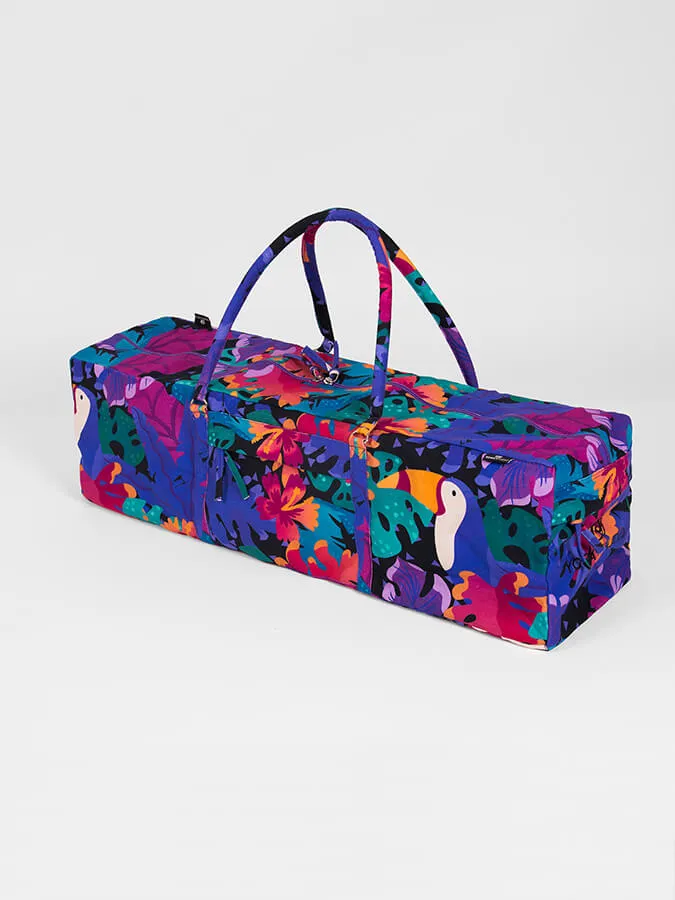 Yoga Studio GOTS Organic Cotton Designed Yoga Equipment Kit Bag - Floral Collection