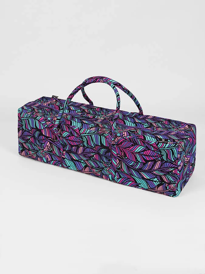 Yoga Studio GOTS Organic Cotton Designed Yoga Equipment Kit Bag - Floral Collection